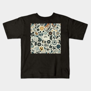 Folkloric Doodle V1 Kids T-Shirt